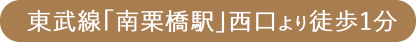 久喜市南栗橋の眼科 南栗橋おおかわ眼科は東武スカイツリー線「南栗橋駅」西口より徒歩1分